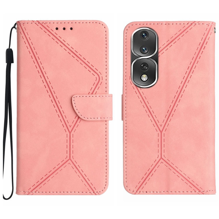 Stitching Embossed Leather Phone Case, For Honor 80, For Honor 80 Pro, For Honor X5 4G, For Honor X9a 5G /Magic5 Lite, For Huawei P30 Lite/nova 4e