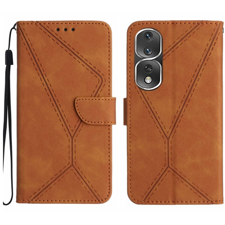 Stitching Embossed Leather Phone Case, For Honor 80, For Honor 80 Pro, For Honor X5 4G, For Honor X9a 5G /Magic5 Lite, For Huawei P30 Lite/nova 4e