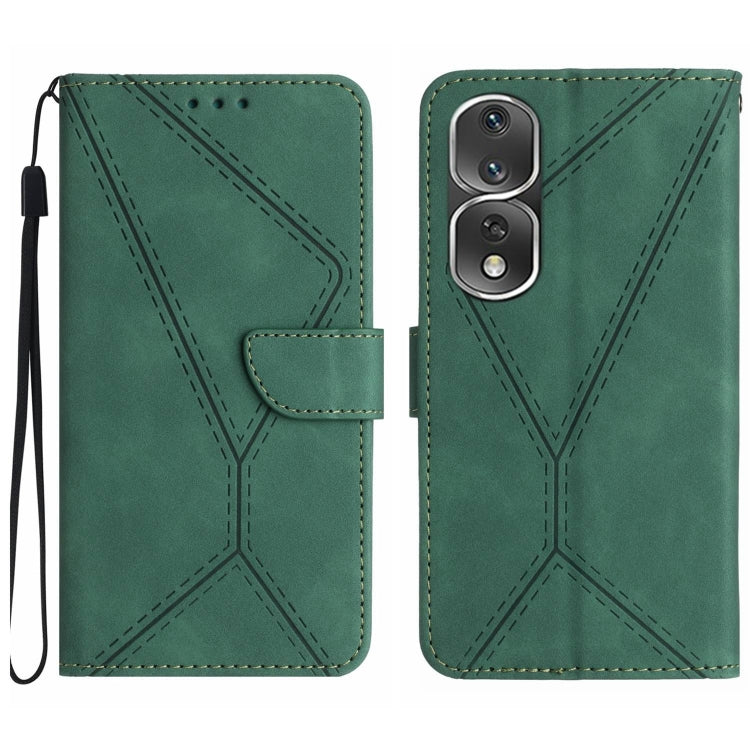Stitching Embossed Leather Phone Case, For Honor 80, For Honor 80 Pro, For Honor X5 4G, For Honor X9a 5G /Magic5 Lite, For Huawei P30 Lite/nova 4e