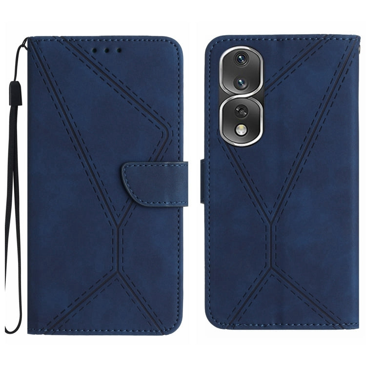 Stitching Embossed Leather Phone Case, For Honor 80, For Honor 80 Pro, For Honor X5 4G, For Honor X9a 5G /Magic5 Lite, For Huawei P30 Lite/nova 4e