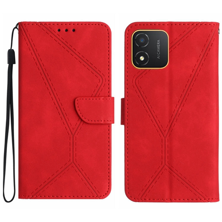 Stitching Embossed Leather Phone Case, For Honor 80, For Honor 80 Pro, For Honor X5 4G, For Honor X9a 5G /Magic5 Lite, For Huawei P30 Lite/nova 4e