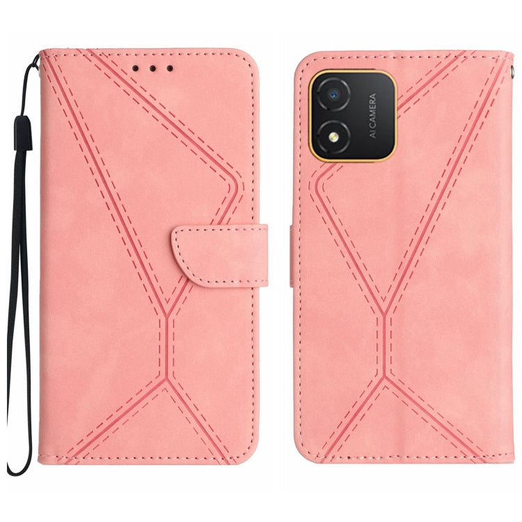 Stitching Embossed Leather Phone Case, For Honor 80, For Honor 80 Pro, For Honor X5 4G, For Honor X9a 5G /Magic5 Lite, For Huawei P30 Lite/nova 4e