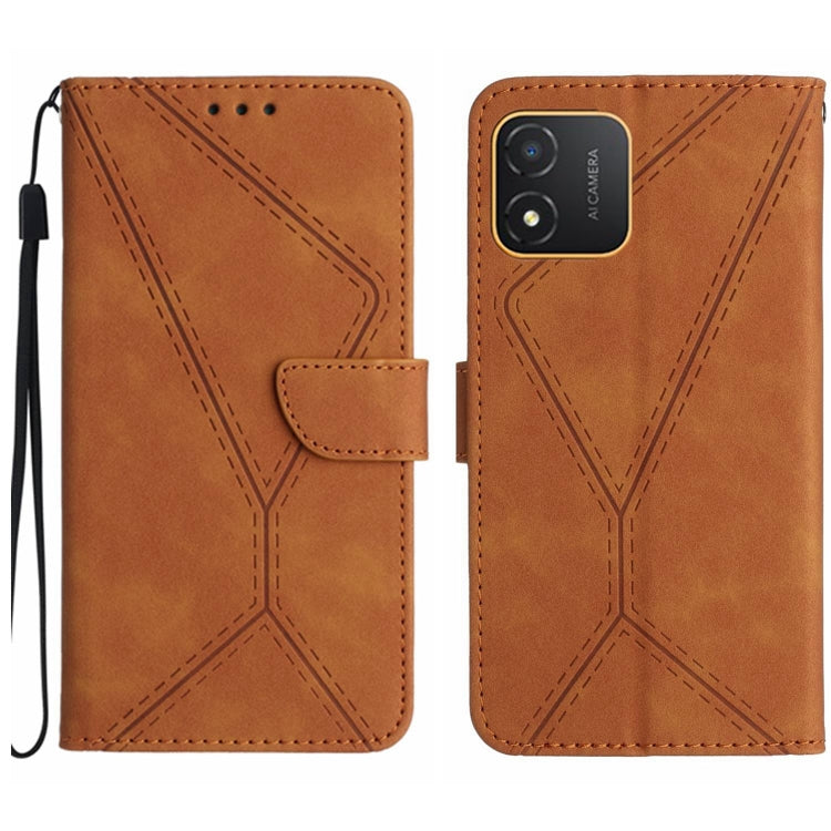 Stitching Embossed Leather Phone Case, For Honor 80, For Honor 80 Pro, For Honor X5 4G, For Honor X9a 5G /Magic5 Lite, For Huawei P30 Lite/nova 4e