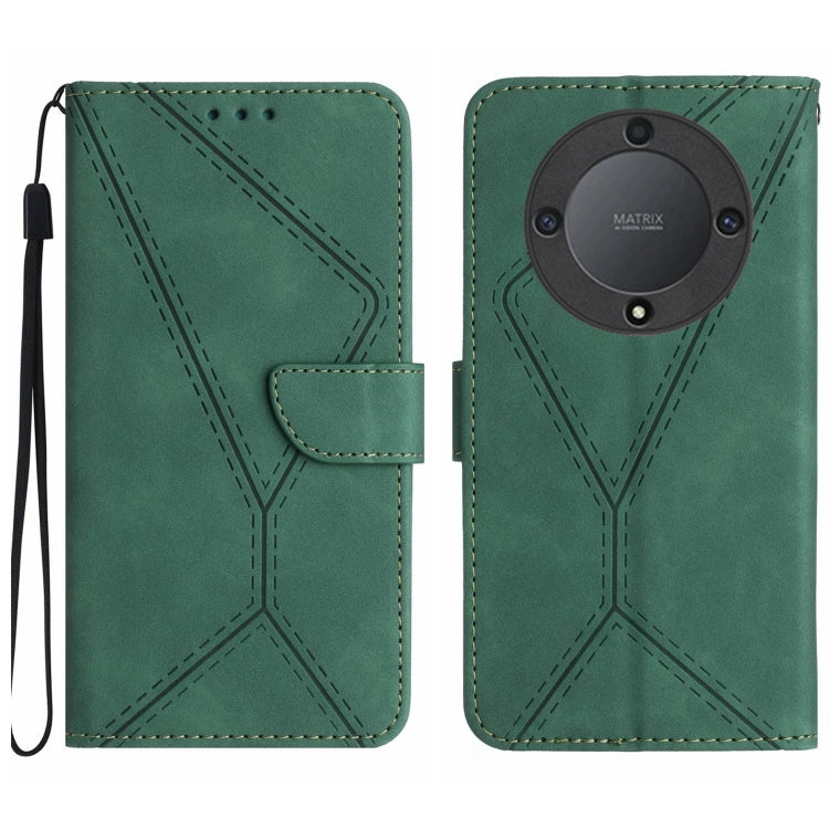 Stitching Embossed Leather Phone Case, For Honor 80, For Honor 80 Pro, For Honor X5 4G, For Honor X9a 5G /Magic5 Lite, For Huawei P30 Lite/nova 4e