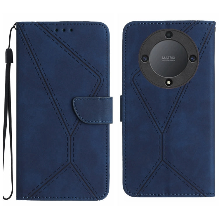 Stitching Embossed Leather Phone Case, For Honor 80, For Honor 80 Pro, For Honor X5 4G, For Honor X9a 5G /Magic5 Lite, For Huawei P30 Lite/nova 4e