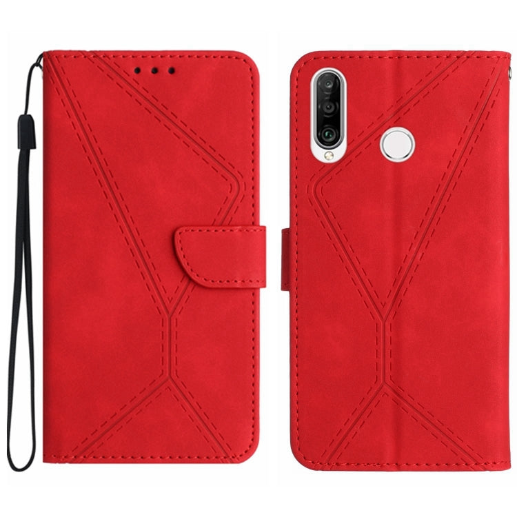 Stitching Embossed Leather Phone Case, For Honor 80, For Honor 80 Pro, For Honor X5 4G, For Honor X9a 5G /Magic5 Lite, For Huawei P30 Lite/nova 4e