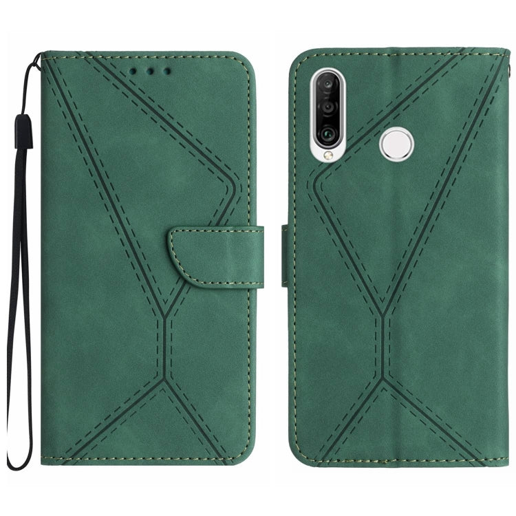 Stitching Embossed Leather Phone Case, For Honor 80, For Honor 80 Pro, For Honor X5 4G, For Honor X9a 5G /Magic5 Lite, For Huawei P30 Lite/nova 4e