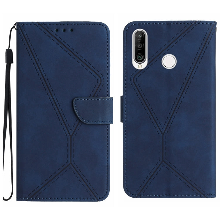 Stitching Embossed Leather Phone Case, For Honor 80, For Honor 80 Pro, For Honor X5 4G, For Honor X9a 5G /Magic5 Lite, For Huawei P30 Lite/nova 4e