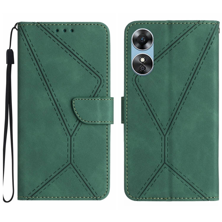 Stitching Embossed Leather Phone Case, For OPPO A17 / A17K, For OPPO A54 4G / A16, For OPPO A54 5G / A74 5G, For OPPO A55s JP, For OPPO A57 4G / A77 4G, For OPPO A78 5G, For OPPO Reno7 A JP, For OPPO Reno8 4G / Reno7 4G, For OPPO Reno8 T 4G������������...