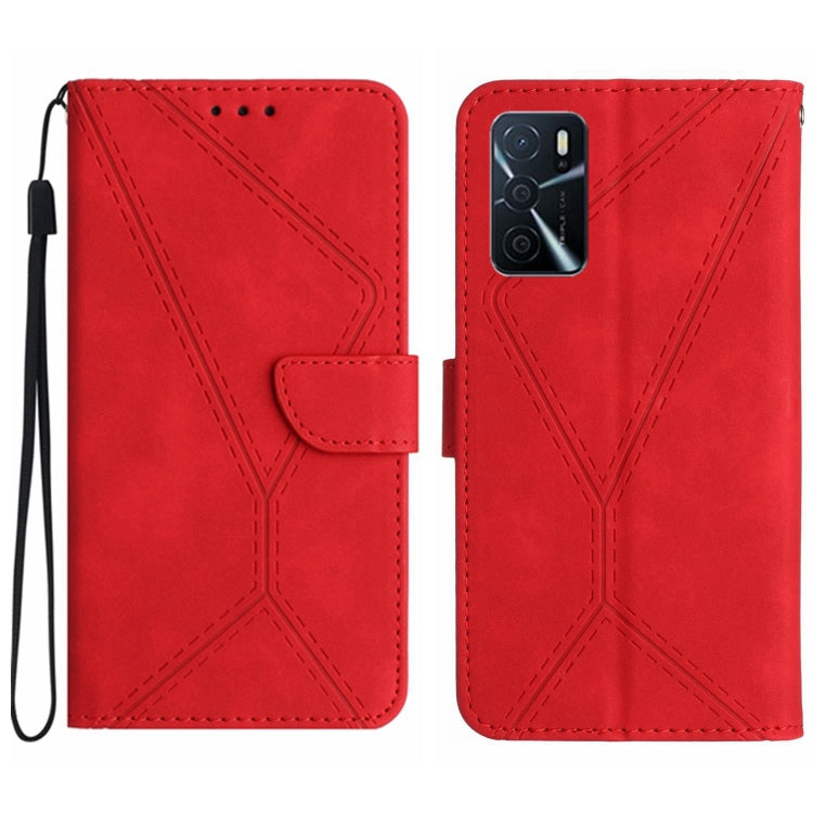 Stitching Embossed Leather Phone Case, For OPPO A17 / A17K, For OPPO A54 4G / A16, For OPPO A54 5G / A74 5G, For OPPO A55s JP, For OPPO A57 4G / A77 4G, For OPPO A78 5G, For OPPO Reno7 A JP, For OPPO Reno8 4G / Reno7 4G, For OPPO Reno8 T 4G������������...