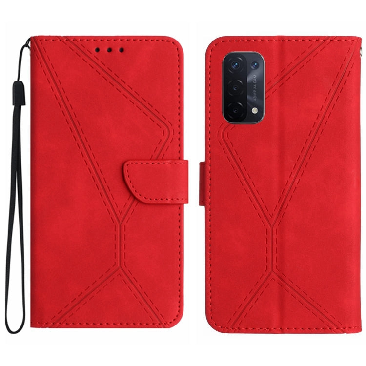 Stitching Embossed Leather Phone Case, For OPPO A17 / A17K, For OPPO A54 4G / A16, For OPPO A54 5G / A74 5G, For OPPO A55s JP, For OPPO A57 4G / A77 4G, For OPPO A78 5G, For OPPO Reno7 A JP, For OPPO Reno8 4G / Reno7 4G, For OPPO Reno8 T 4G������������...