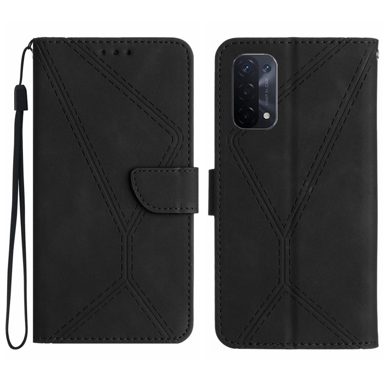 Stitching Embossed Leather Phone Case, For OPPO A17 / A17K, For OPPO A54 4G / A16, For OPPO A54 5G / A74 5G, For OPPO A55s JP, For OPPO A57 4G / A77 4G, For OPPO A78 5G, For OPPO Reno7 A JP, For OPPO Reno8 4G / Reno7 4G, For OPPO Reno8 T 4G������������...