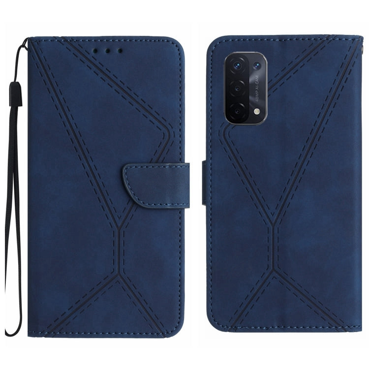 Stitching Embossed Leather Phone Case, For OPPO A17 / A17K, For OPPO A54 4G / A16, For OPPO A54 5G / A74 5G, For OPPO A55s JP, For OPPO A57 4G / A77 4G, For OPPO A78 5G, For OPPO Reno7 A JP, For OPPO Reno8 4G / Reno7 4G, For OPPO Reno8 T 4G������������...