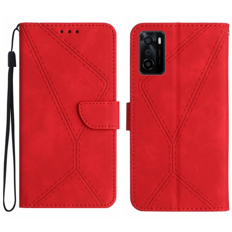 Stitching Embossed Leather Phone Case, For OPPO A17 / A17K, For OPPO A54 4G / A16, For OPPO A54 5G / A74 5G, For OPPO A55s JP, For OPPO A57 4G / A77 4G, For OPPO A78 5G, For OPPO Reno7 A JP, For OPPO Reno8 4G / Reno7 4G, For OPPO Reno8 T 4G������������...