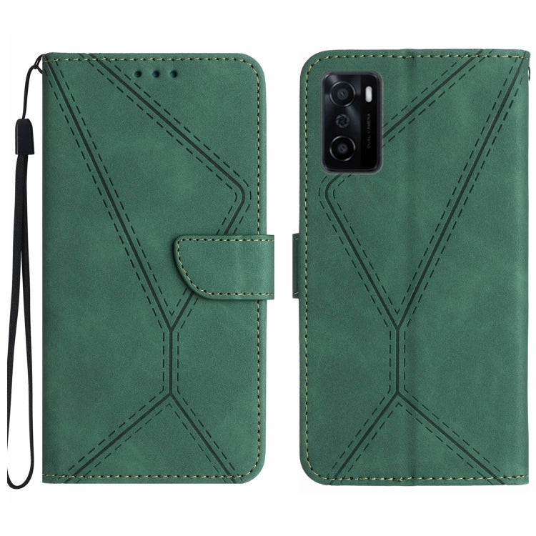 Stitching Embossed Leather Phone Case, For OPPO A17 / A17K, For OPPO A54 4G / A16, For OPPO A54 5G / A74 5G, For OPPO A55s JP, For OPPO A57 4G / A77 4G, For OPPO A78 5G, For OPPO Reno7 A JP, For OPPO Reno8 4G / Reno7 4G, For OPPO Reno8 T 4G������������...