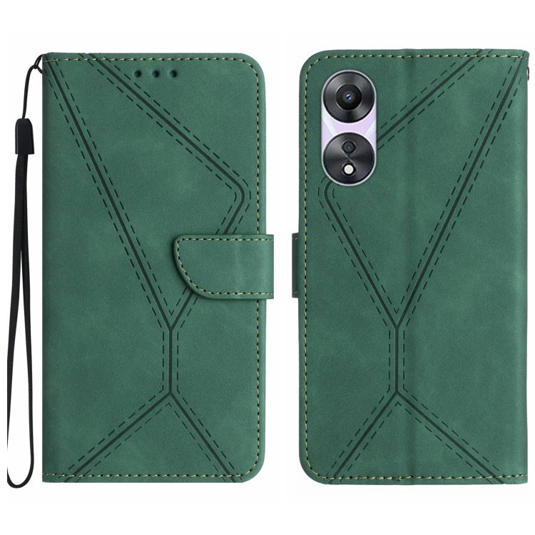 Stitching Embossed Leather Phone Case, For OPPO A17 / A17K, For OPPO A54 4G / A16, For OPPO A54 5G / A74 5G, For OPPO A55s JP, For OPPO A57 4G / A77 4G, For OPPO A78 5G, For OPPO Reno7 A JP, For OPPO Reno8 4G / Reno7 4G, For OPPO Reno8 T 4G������������...