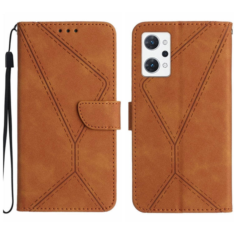 Stitching Embossed Leather Phone Case, For OPPO A17 / A17K, For OPPO A54 4G / A16, For OPPO A54 5G / A74 5G, For OPPO A55s JP, For OPPO A57 4G / A77 4G, For OPPO A78 5G, For OPPO Reno7 A JP, For OPPO Reno8 4G / Reno7 4G, For OPPO Reno8 T 4G������������...