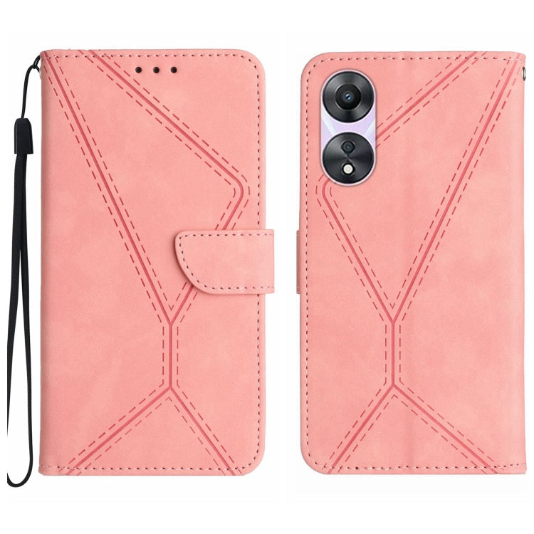 Stitching Embossed Leather Phone Case, For OPPO A17 / A17K, For OPPO A54 4G / A16, For OPPO A54 5G / A74 5G, For OPPO A55s JP, For OPPO A57 4G / A77 4G, For OPPO A78 5G, For OPPO Reno7 A JP, For OPPO Reno8 4G / Reno7 4G, For OPPO Reno8 T 4G������������...