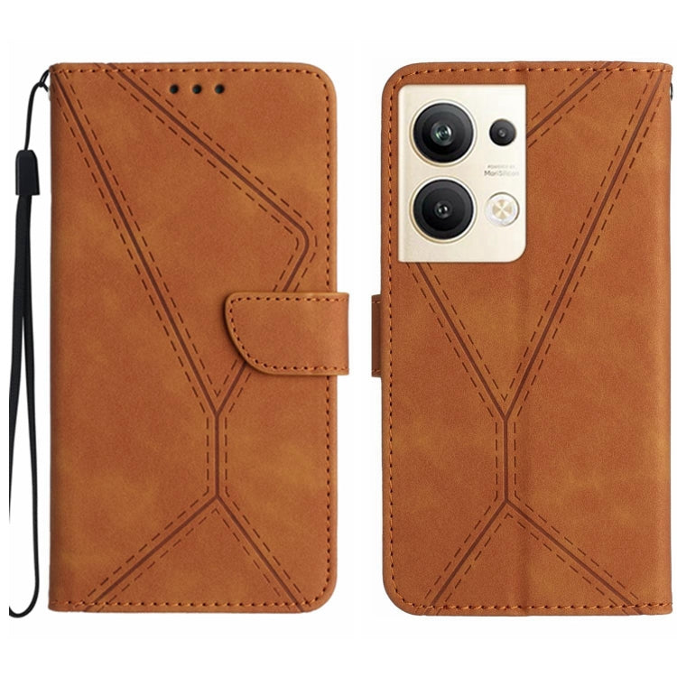 Stitching Embossed Leather Phone Case, For OPPO A17 / A17K, For OPPO A54 4G / A16, For OPPO A54 5G / A74 5G, For OPPO A55s JP, For OPPO A57 4G / A77 4G, For OPPO A78 5G, For OPPO Reno7 A JP, For OPPO Reno8 4G / Reno7 4G, For OPPO Reno8 T 4G������������...