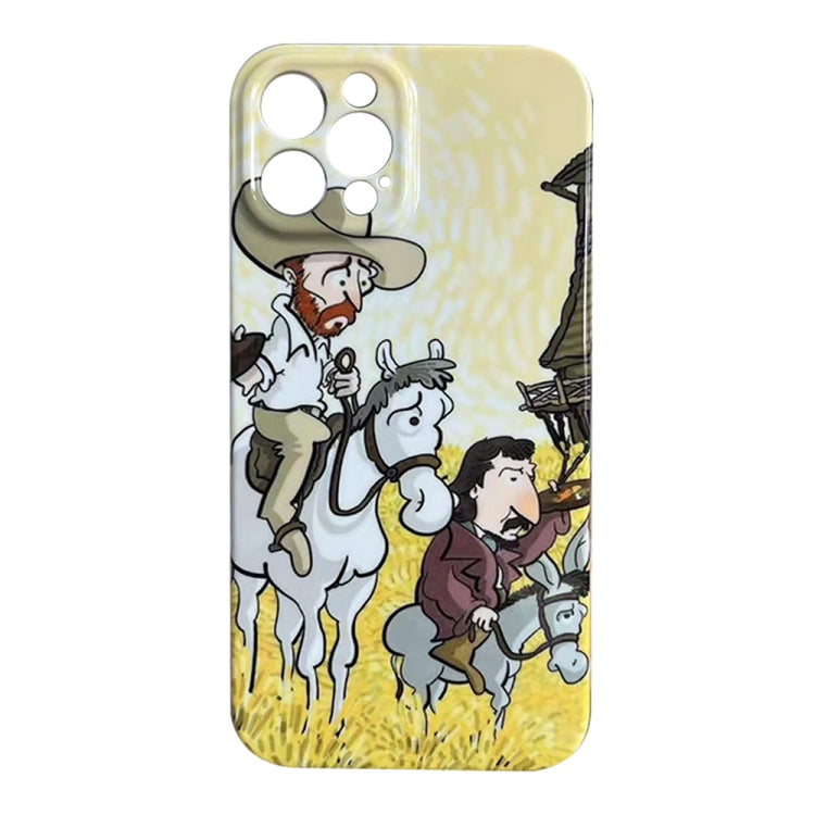 Oil Painting Pattern Glossy PC Phone Case, For iPhone 15 Pro Max, For iPhone 15 Pro, For iPhone 15 Plus, For iPhone 15, For iPhone 14 Plus, For iPhone 14, For iPhone 14 Pro, For iPhone 14 Pro Max, For iPhone SE 2022/2020 / 8 / 7, For iPhone 13 Pro Max�...