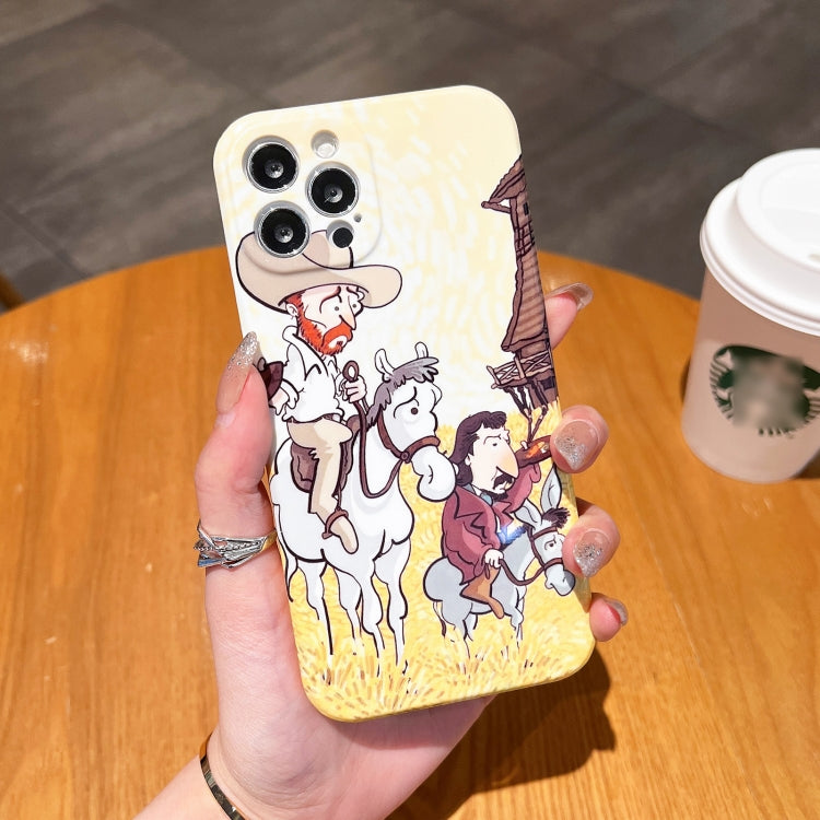 Oil Painting Pattern Glossy PC Phone Case, For iPhone XR, For iPhone XS Max, For iPhone 8 Plus / 7 Plus