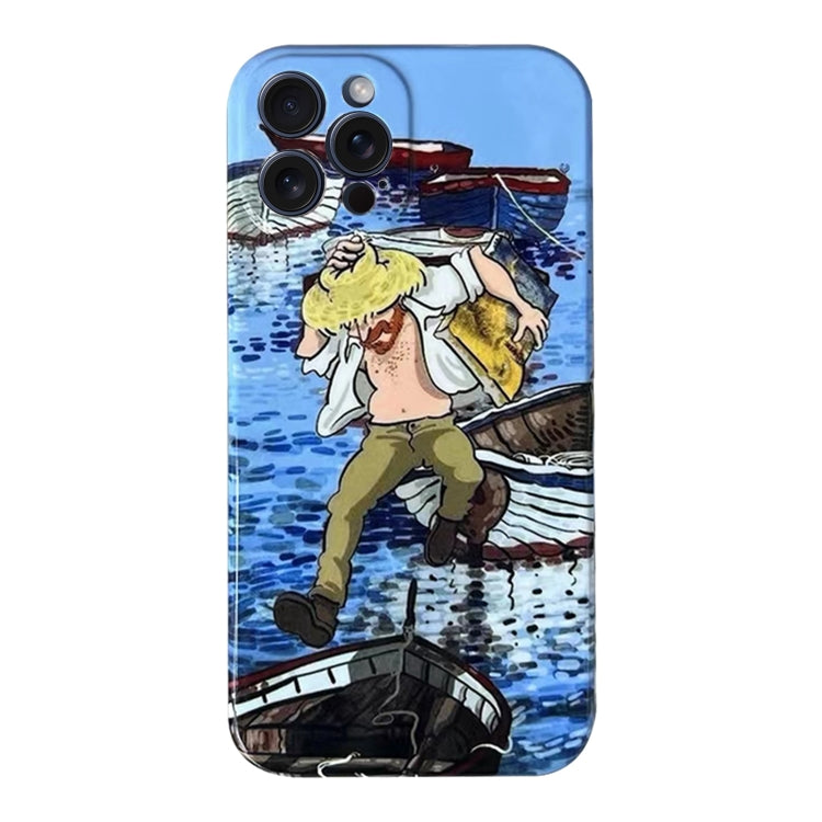 Oil Painting Pattern Glossy PC Phone Case, For iPhone 15 Pro Max, For iPhone 15 Pro, For iPhone 15 Plus, For iPhone 15, For iPhone 14 Plus, For iPhone 14, For iPhone 14 Pro, For iPhone 14 Pro Max, For iPhone SE 2022/2020 / 8 / 7, For iPhone 13 Pro Max�...