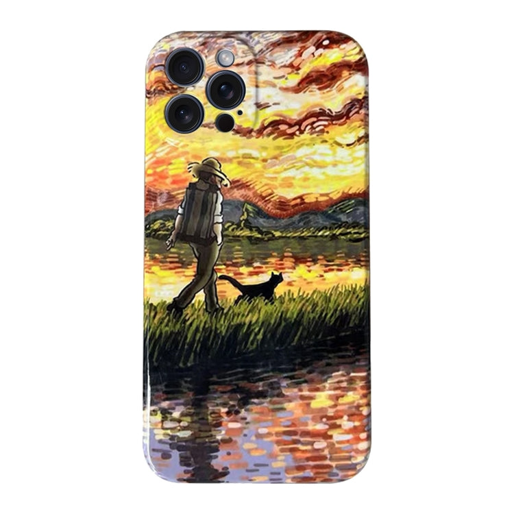 Oil Painting Pattern Glossy PC Phone Case, For iPhone 15 Pro Max, For iPhone 15 Pro, For iPhone 15 Plus, For iPhone 15, For iPhone 14 Plus, For iPhone 14, For iPhone 14 Pro, For iPhone 14 Pro Max, For iPhone SE 2022/2020 / 8 / 7, For iPhone 13 Pro Max�...