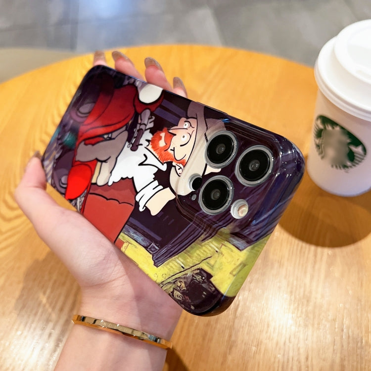 Oil Painting Pattern Glossy PC Phone Case, For iPhone XR, For iPhone XS Max, For iPhone 8 Plus / 7 Plus