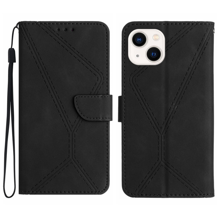 Stitching Embossed Leather Phone Case, For iPhone 14, For iPhone 14 Pro, For iPhone 14 Pro Max, For iPhone 13, For iPhone 13 Pro, For iPhone 13 Pro Max, For iPhone 12 / 12 Pro, For iPhone 12 Pro Max, For iPhone 11, For iPhone 11 Pro, For iPhone 11 Pro ...