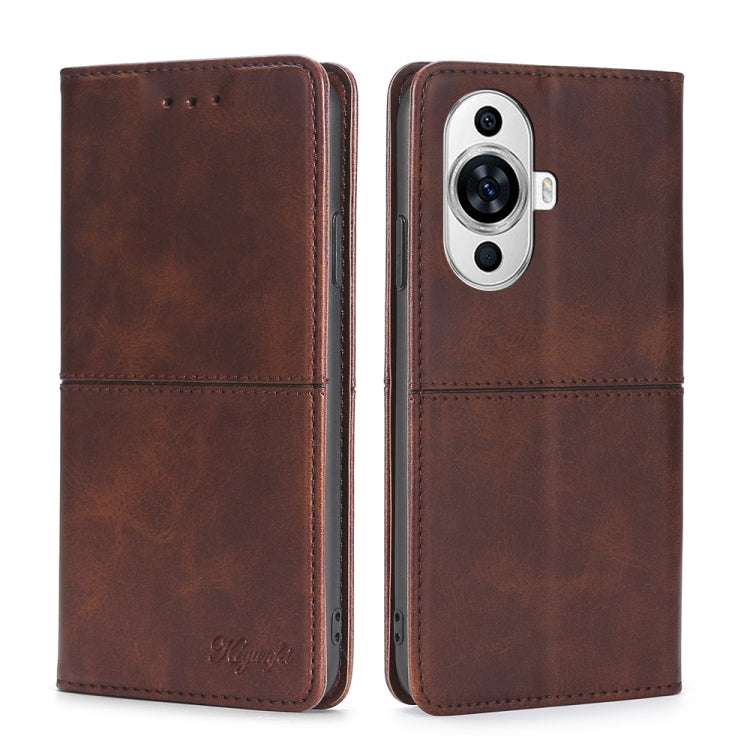 Cow Texture Magnetic Leather Phone Case, For Huawei Pura 70 Pro / 70 Pro+ 5G, For Huawei Pura 70 Ultra 5G, For Huawei nova 12i 4G, For Huawei Pura 70 5G, For Huawei nova 12 5G, For Huawei nova 11 Pro 4G / 11 Ultra 4G, For Huawei nova 11 4G