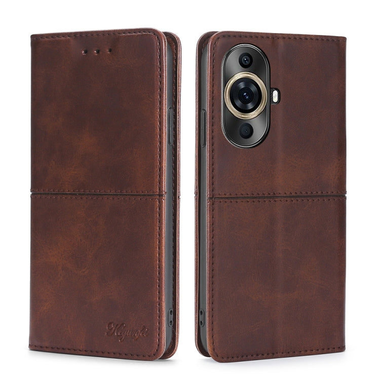 Cow Texture Magnetic Leather Phone Case, For Huawei Pura 70 Pro / 70 Pro+ 5G, For Huawei Pura 70 Ultra 5G, For Huawei nova 12i 4G, For Huawei Pura 70 5G, For Huawei nova 12 5G, For Huawei nova 11 Pro 4G / 11 Ultra 4G, For Huawei nova 11 4G