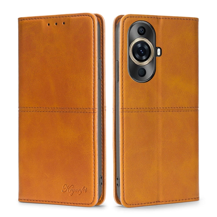 Cow Texture Magnetic Leather Phone Case, For Huawei Pura 70 Pro / 70 Pro+ 5G, For Huawei Pura 70 Ultra 5G, For Huawei nova 12i 4G, For Huawei Pura 70 5G, For Huawei nova 12 5G, For Huawei nova 11 Pro 4G / 11 Ultra 4G, For Huawei nova 11 4G