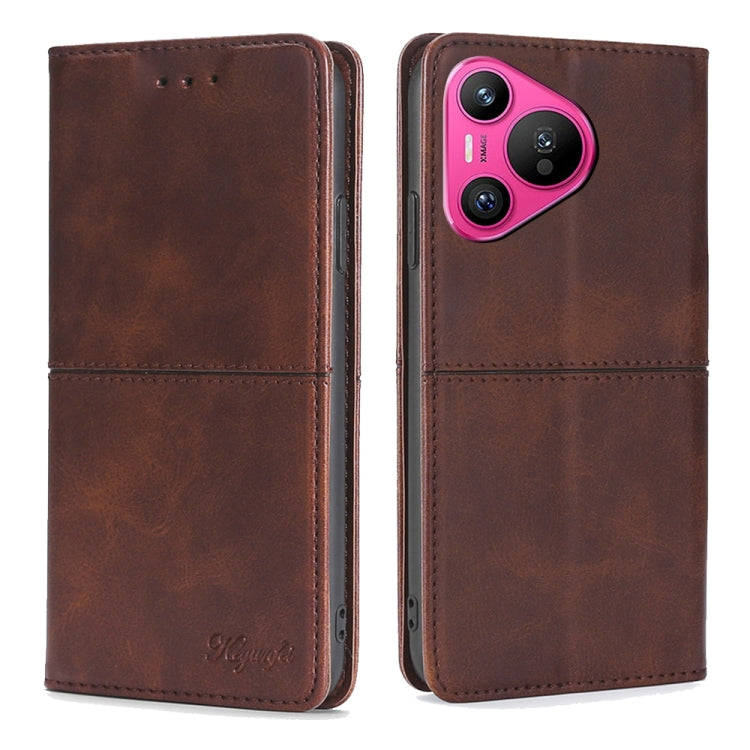 Cow Texture Magnetic Leather Phone Case, For Huawei Pura 70 Pro / 70 Pro+ 5G, For Huawei Pura 70 Ultra 5G, For Huawei nova 12i 4G, For Huawei Pura 70 5G, For Huawei nova 12 5G, For Huawei nova 11 Pro 4G / 11 Ultra 4G, For Huawei nova 11 4G