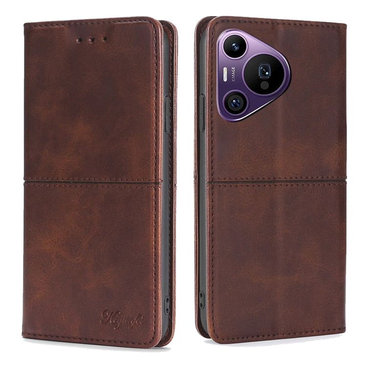 Cow Texture Magnetic Leather Phone Case, For Huawei Pura 70 Pro / 70 Pro+ 5G, For Huawei Pura 70 Ultra 5G, For Huawei nova 12i 4G, For Huawei Pura 70 5G, For Huawei nova 12 5G, For Huawei nova 11 Pro 4G / 11 Ultra 4G, For Huawei nova 11 4G
