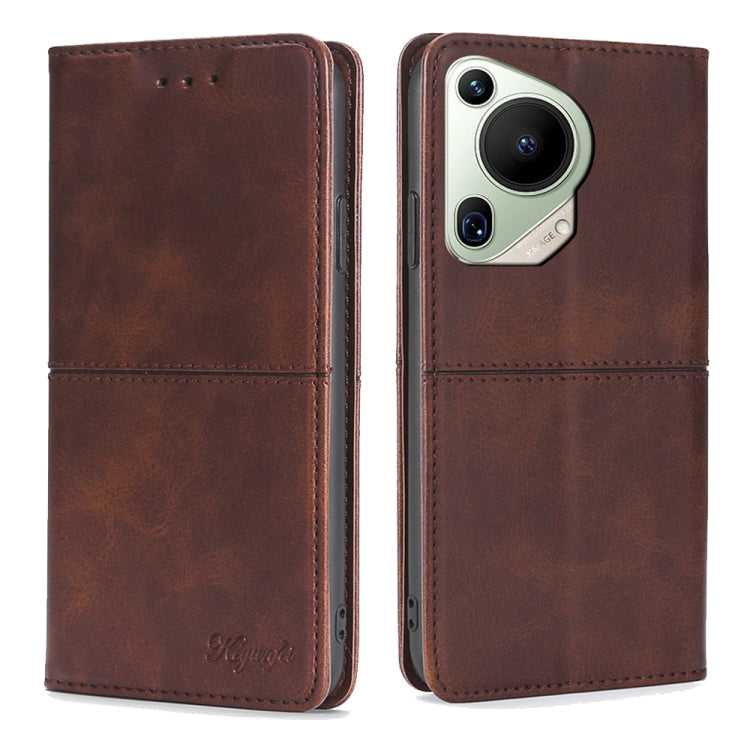 Cow Texture Magnetic Leather Phone Case, For Huawei Pura 70 Pro / 70 Pro+ 5G, For Huawei Pura 70 Ultra 5G, For Huawei nova 12i 4G, For Huawei Pura 70 5G, For Huawei nova 12 5G, For Huawei nova 11 Pro 4G / 11 Ultra 4G, For Huawei nova 11 4G