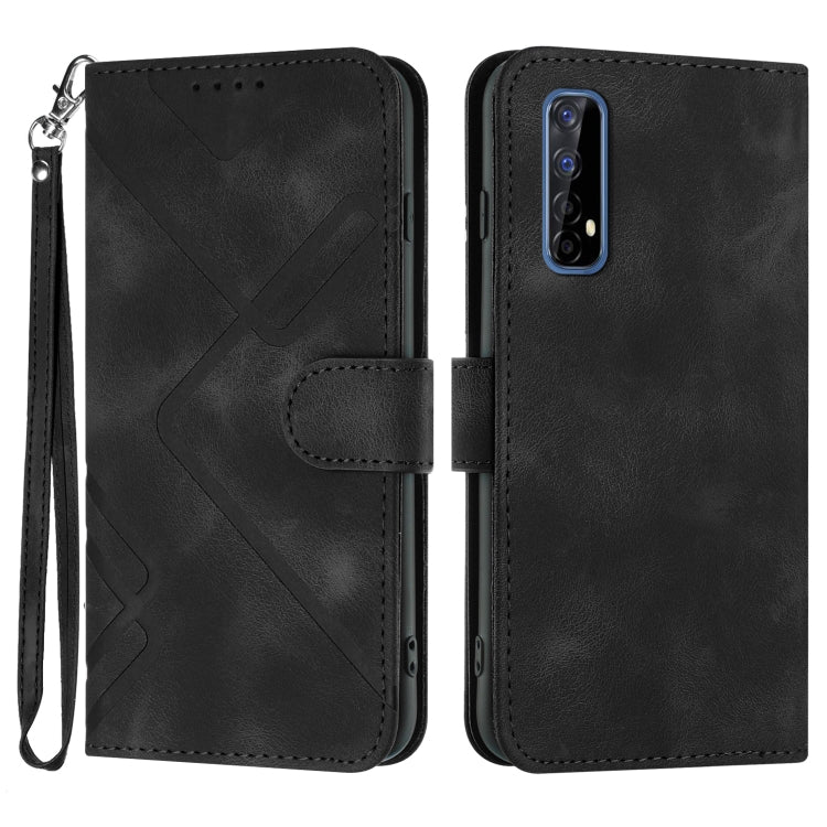 Line Pattern Skin Feel Leather Phone Case, For Realme C15/C12/Narzo 20/7i Global, For Realme 7 / Narzo 20 Pro, For Realme 7 Pro, For OPPO A79