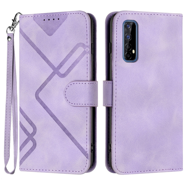 Line Pattern Skin Feel Leather Phone Case, For Realme C15/C12/Narzo 20/7i Global, For Realme 7 / Narzo 20 Pro, For Realme 7 Pro, For OPPO A79
