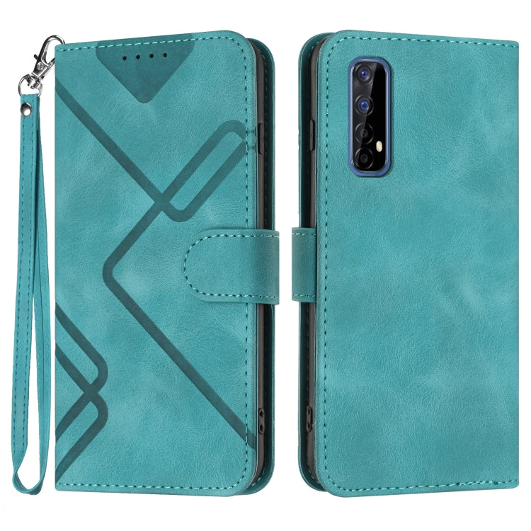 Line Pattern Skin Feel Leather Phone Case, For Realme C15/C12/Narzo 20/7i Global, For Realme 7 / Narzo 20 Pro, For Realme 7 Pro, For OPPO A79
