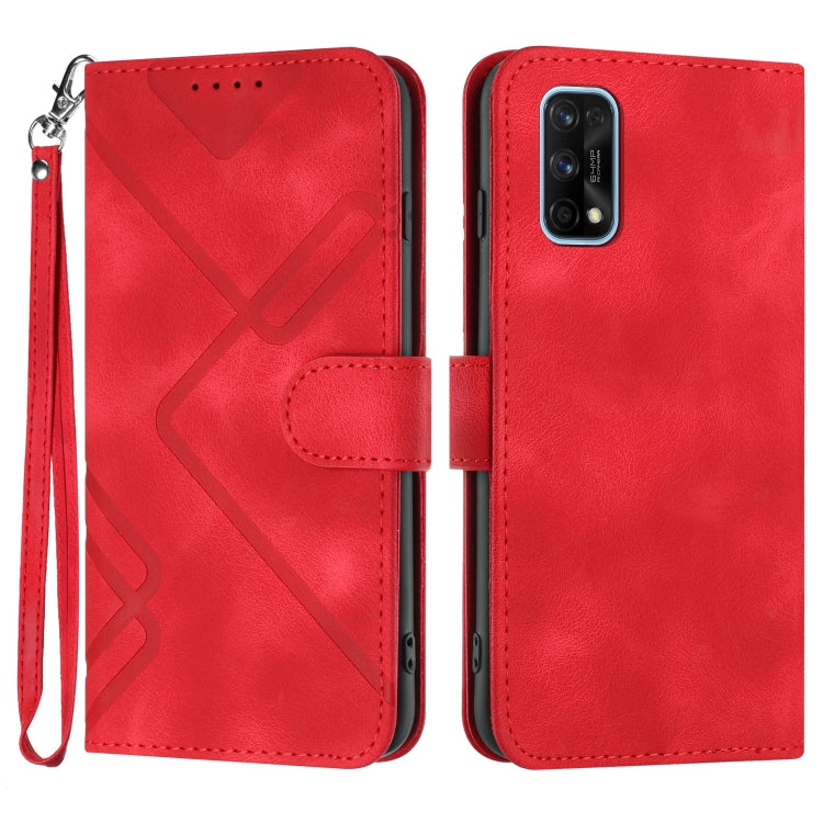 Line Pattern Skin Feel Leather Phone Case, For Realme C15/C12/Narzo 20/7i Global, For Realme 7 / Narzo 20 Pro, For Realme 7 Pro, For OPPO A79