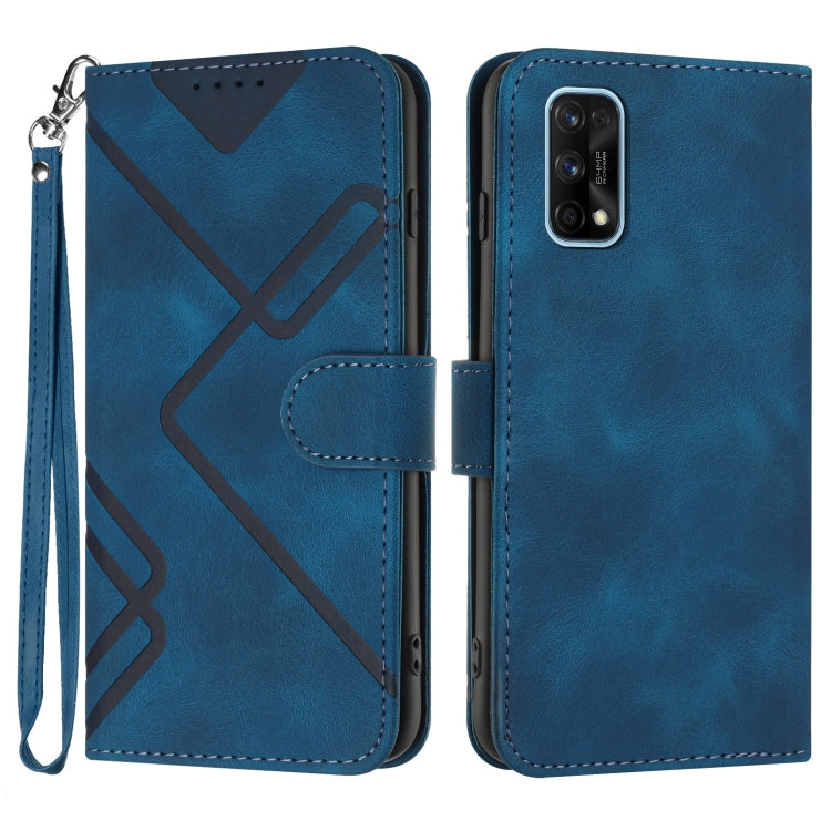 Line Pattern Skin Feel Leather Phone Case, For Realme C15/C12/Narzo 20/7i Global, For Realme 7 / Narzo 20 Pro, For Realme 7 Pro, For OPPO A79