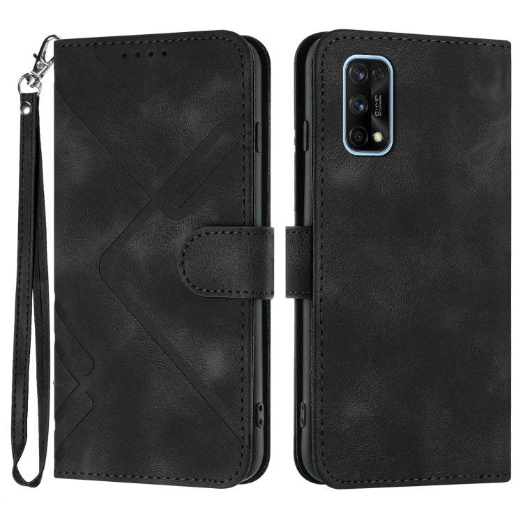 Line Pattern Skin Feel Leather Phone Case, For Realme C15/C12/Narzo 20/7i Global, For Realme 7 / Narzo 20 Pro, For Realme 7 Pro, For OPPO A79