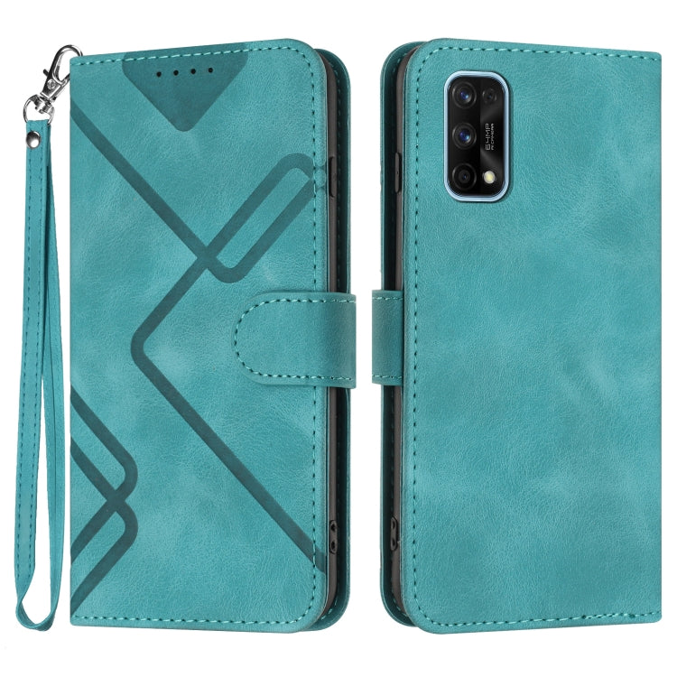 Line Pattern Skin Feel Leather Phone Case, For Realme C15/C12/Narzo 20/7i Global, For Realme 7 / Narzo 20 Pro, For Realme 7 Pro, For OPPO A79
