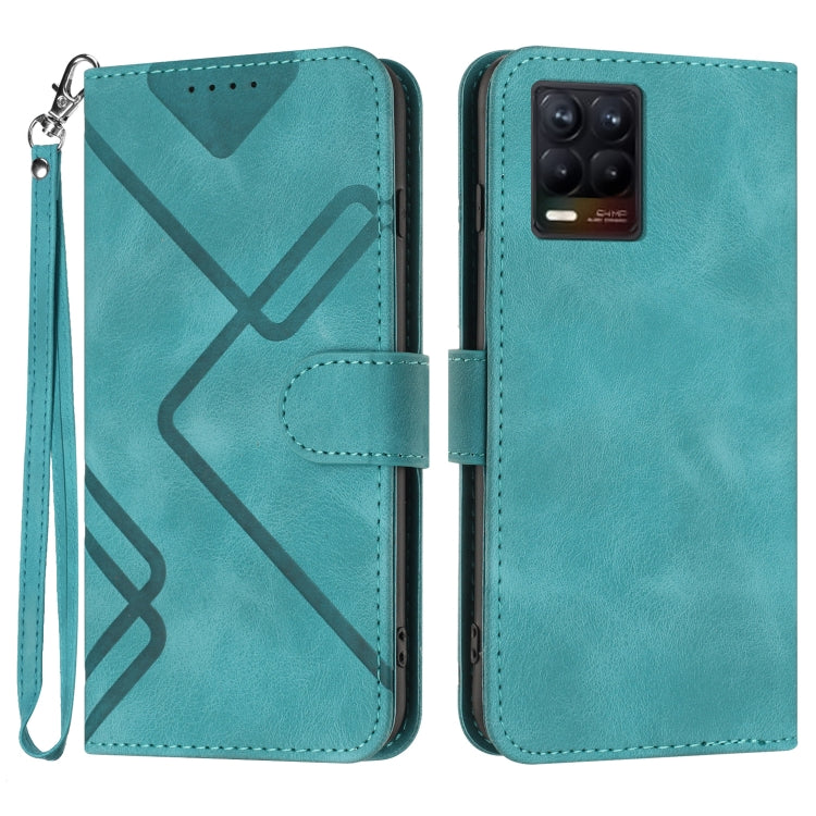 Line Pattern Skin Feel Leather Phone Case, For Realme C75 Global, For Realme GT7 Pro, For Realme 13 Pro / 13 Pro+ Global, For Realme GT 6 / GT 6T, For Realme C63 / C61 Global, For Realme  12 Lite / C67 4G Global, For Realme GT5 Pro, For Realme 10 Pro��...