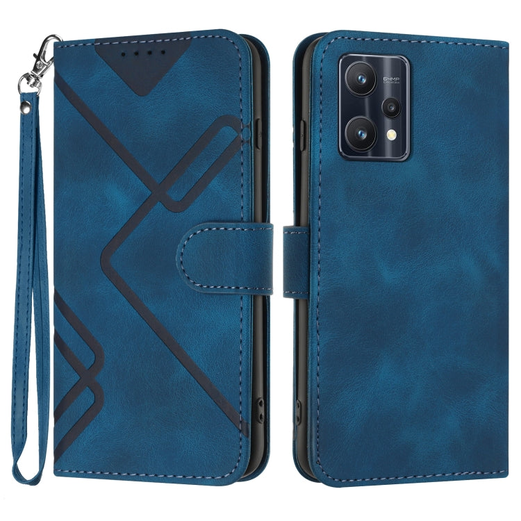 Line Pattern Skin Feel Leather Phone Case, For Realme C75 Global, For Realme GT7 Pro, For Realme 13 Pro / 13 Pro+ Global, For Realme GT 6 / GT 6T, For Realme C63 / C61 Global, For Realme  12 Lite / C67 4G Global, For Realme GT5 Pro, For Realme 10 Pro��...