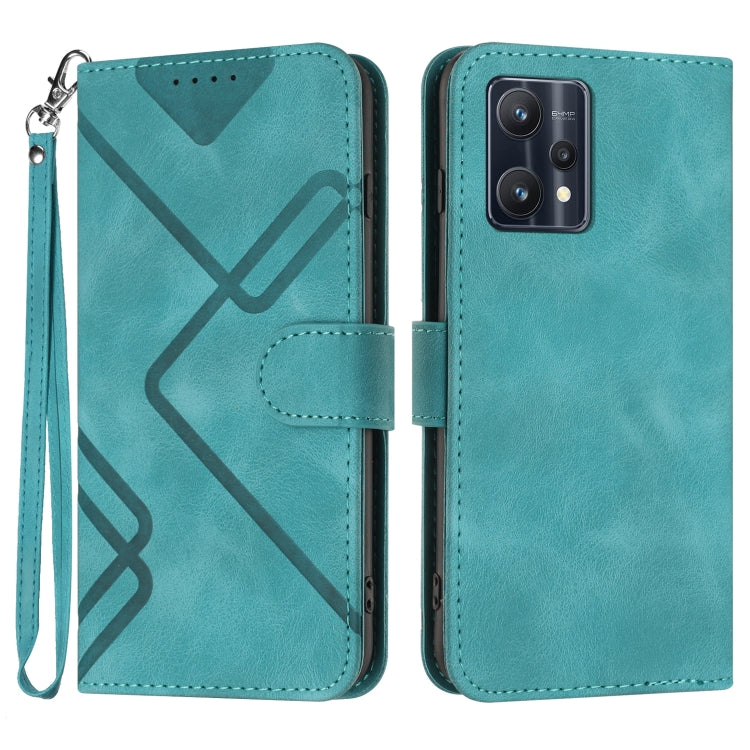 Line Pattern Skin Feel Leather Phone Case, For Realme C75 Global, For Realme GT7 Pro, For Realme 13 Pro / 13 Pro+ Global, For Realme GT 6 / GT 6T, For Realme C63 / C61 Global, For Realme  12 Lite / C67 4G Global, For Realme GT5 Pro, For Realme 10 Pro��...