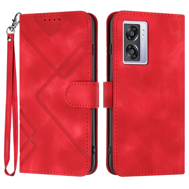 Line Pattern Skin Feel Leather Phone Case, For Realme C75 Global, For Realme GT7 Pro, For Realme 13 Pro / 13 Pro+ Global, For Realme GT 6 / GT 6T, For Realme C63 / C61 Global, For Realme  12 Lite / C67 4G Global, For Realme GT5 Pro, For Realme 10 Pro��...