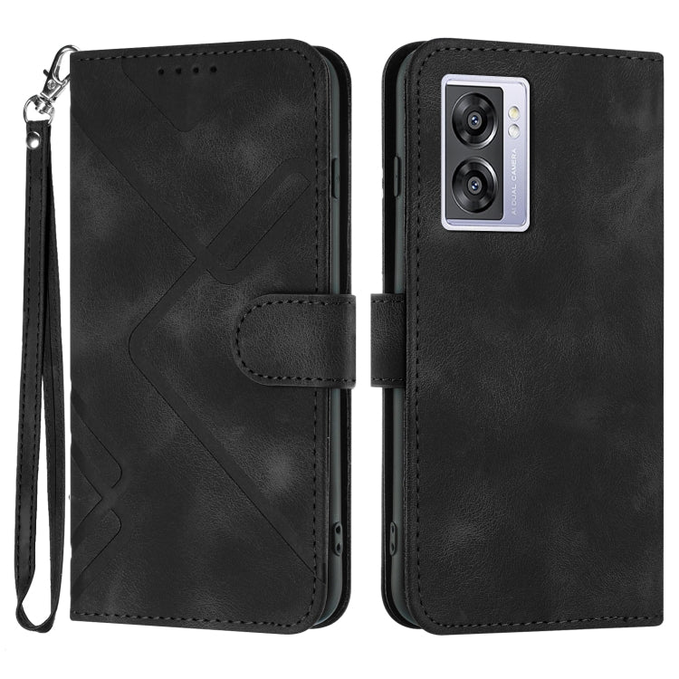 Line Pattern Skin Feel Leather Phone Case, For Realme C75 Global, For Realme GT7 Pro, For Realme 13 Pro / 13 Pro+ Global, For Realme GT 6 / GT 6T, For Realme C63 / C61 Global, For Realme  12 Lite / C67 4G Global, For Realme GT5 Pro, For Realme 10 Pro��...
