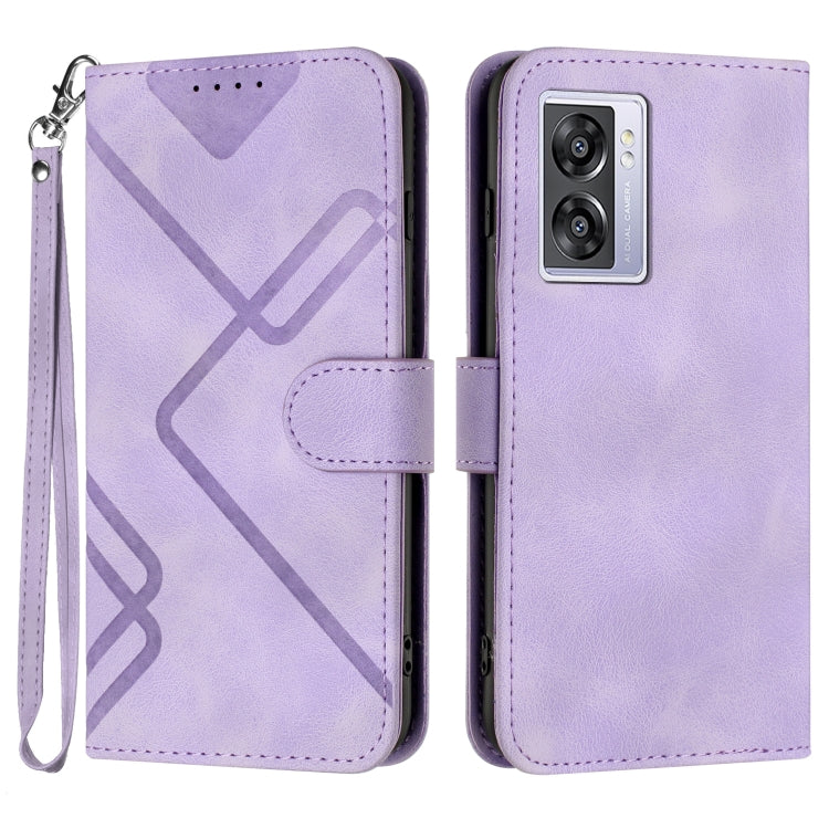 Line Pattern Skin Feel Leather Phone Case, For Realme C75 Global, For Realme GT7 Pro, For Realme 13 Pro / 13 Pro+ Global, For Realme GT 6 / GT 6T, For Realme C63 / C61 Global, For Realme  12 Lite / C67 4G Global, For Realme GT5 Pro, For Realme 10 Pro��...