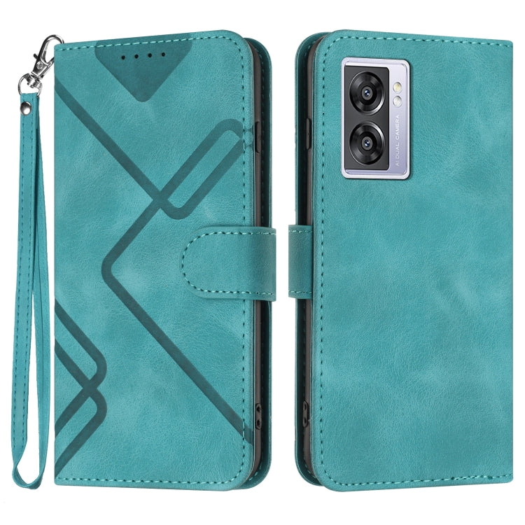 Line Pattern Skin Feel Leather Phone Case, For Realme C75 Global, For Realme GT7 Pro, For Realme 13 Pro / 13 Pro+ Global, For Realme GT 6 / GT 6T, For Realme C63 / C61 Global, For Realme  12 Lite / C67 4G Global, For Realme GT5 Pro, For Realme 10 Pro��...