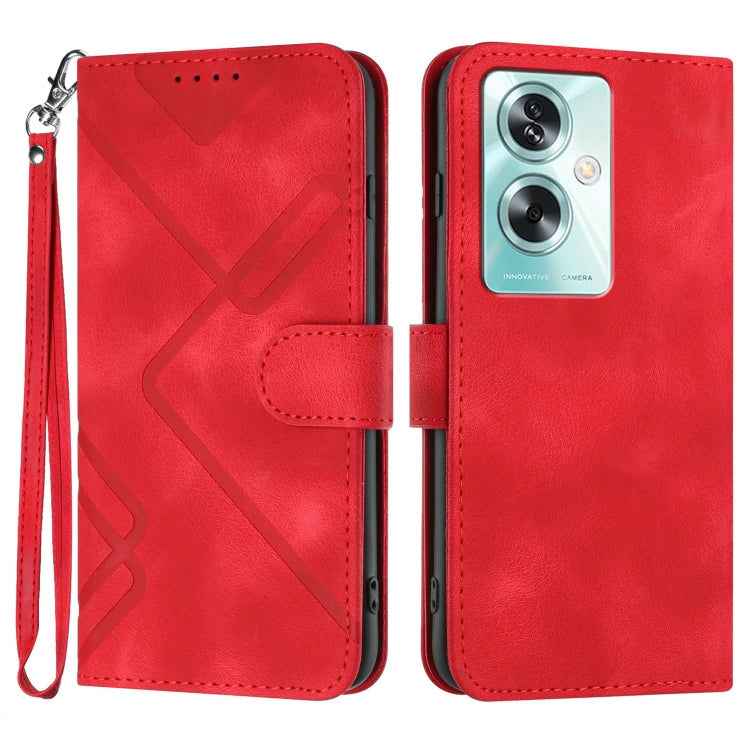 Line Pattern Skin Feel Leather Phone Case, For Realme C15/C12/Narzo 20/7i Global, For Realme 7 / Narzo 20 Pro, For Realme 7 Pro, For OPPO A79